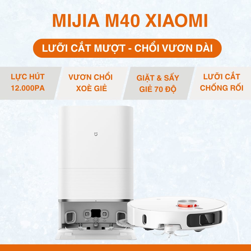 Robot hút bụi lau nhà Mijia M40 chính hãng
