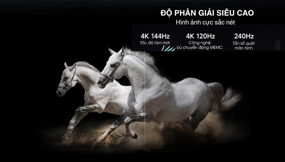 độ phân giải sắc nét và sống động của tivi xiaomi s55 mini led