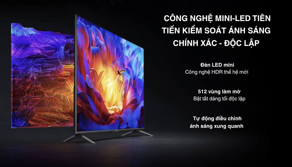 công nghệ màn hình tivi mini led hiện đại