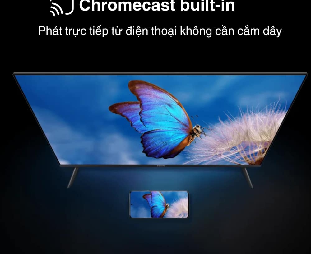 chormecast phản chiếu màn hình điện thoại lên tivi