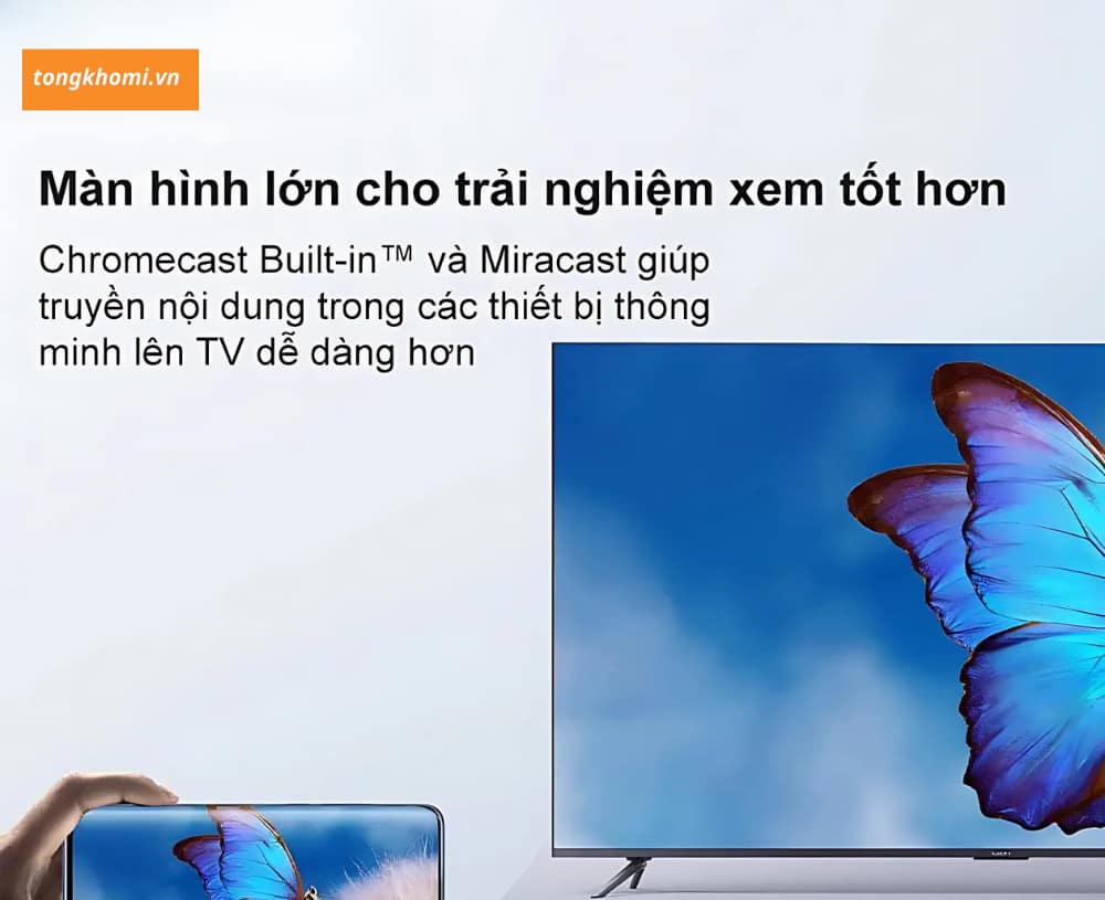 Phản chiếu màn hình từ điện thoại lên tivi xiaomi