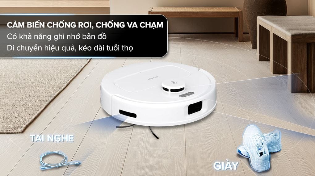 Robot hút bụi lau nhà Ecovacs N30 Pro Omni 3