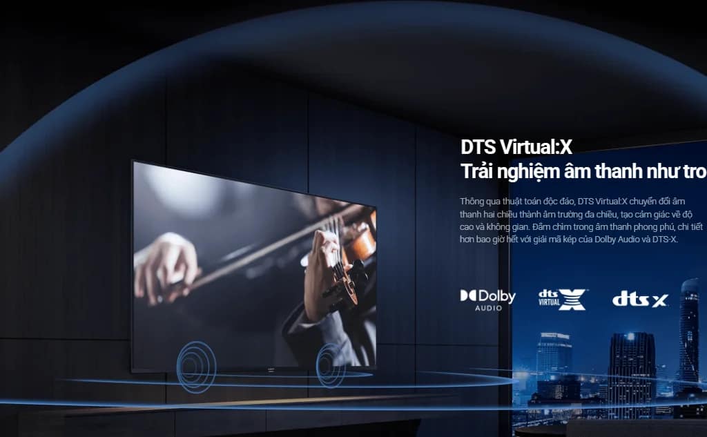 công nghệ âm thanh vòm trên tivi xiaomi A32 nội địa