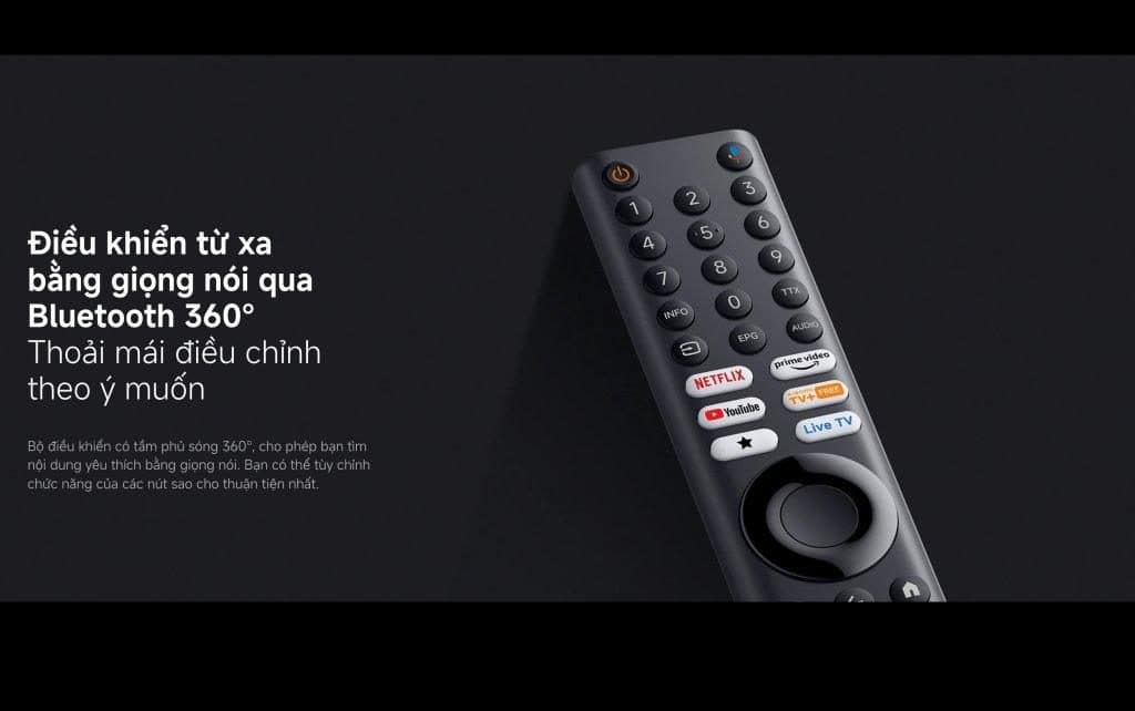 điều khiển tivi bằng bluetooth 360 độ từ xa