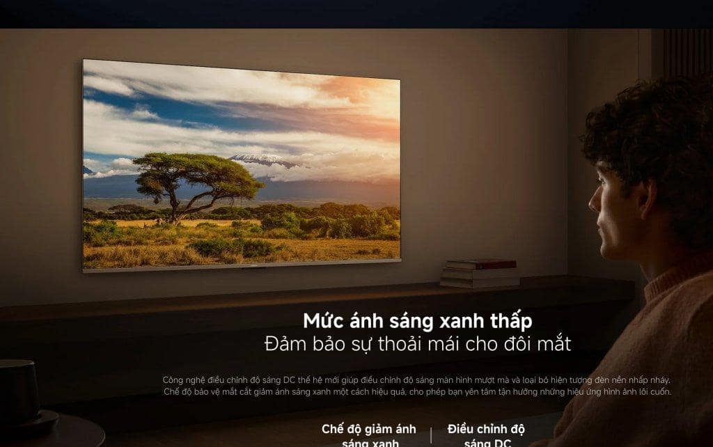 Chế độ bảo vệ mắt trên tivi Xiaomi Redmi A 43 google TV