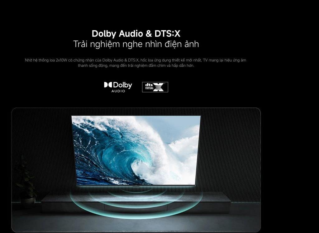 Công nghệ loa hiện đại trên tivi Xiaomi A43