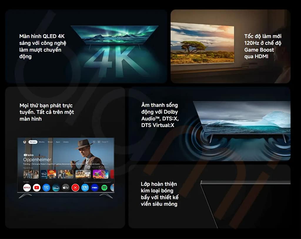ưu điểm nổi bật Tivi xiaomi a pro 75 inch quốc tế