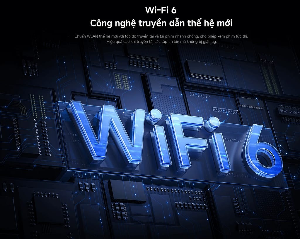 tivi Xiaomi Max 100 sử dụng wifi 6 tốc độ truyền cực cao