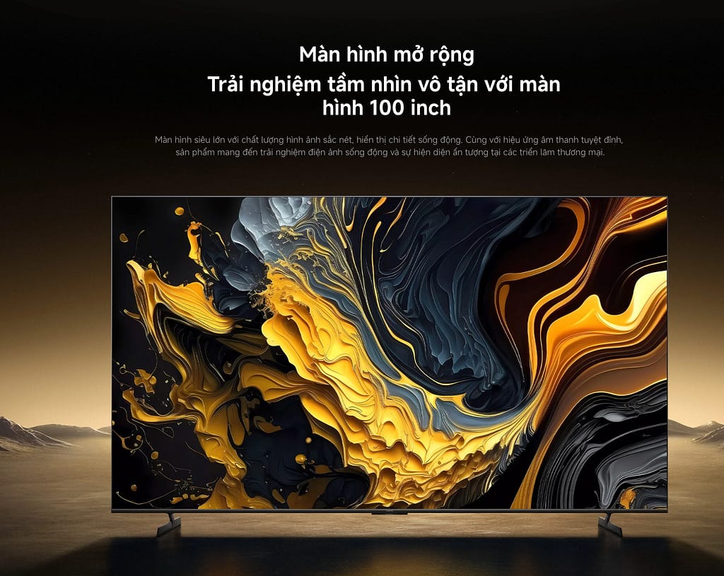 Màn hình 100 inch siêu khủng của tivi xiaomi max 100