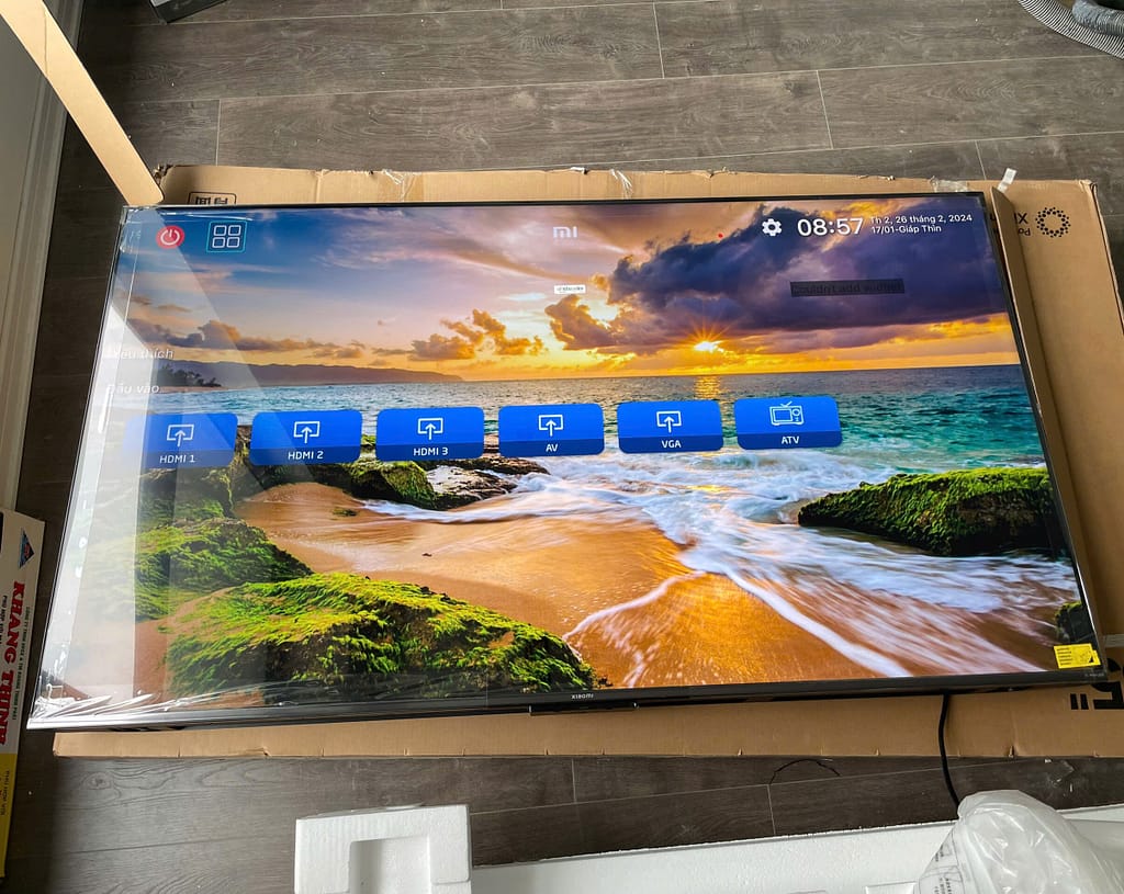 Tivi Xiaomi S MiniLED 85 inch lắp đặt 1