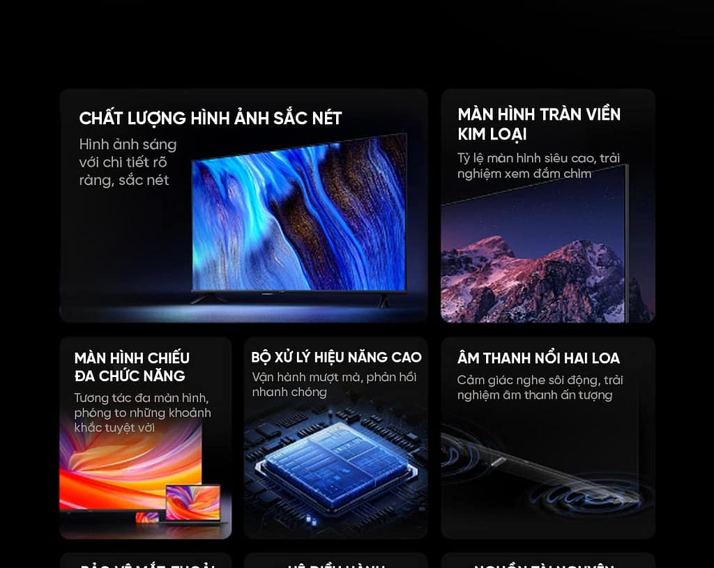 ưu điểm nổi bật của tivi Xiaomi A 43 inch bản nội địa