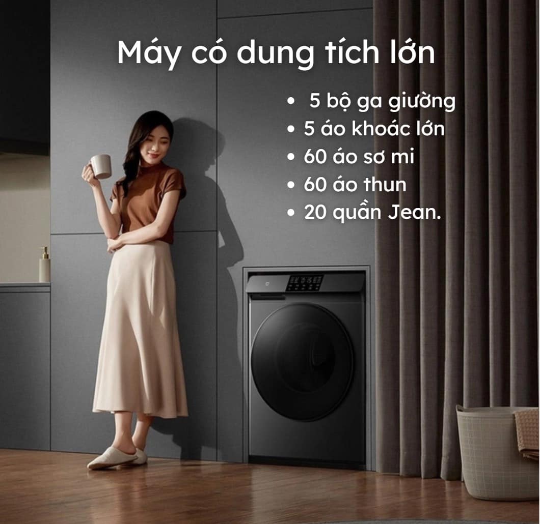 Máy Giặt Xiaomi MJ 201, giặt 12kg - Ảnh 7