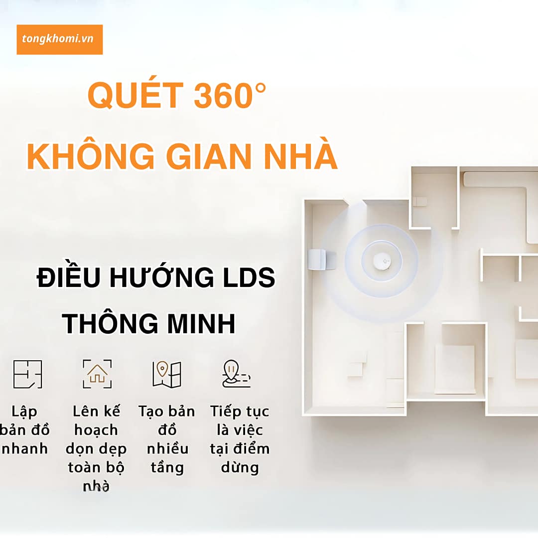 Robot hút bụi lau nhà Mijia M30S Xiaomi - Ảnh 9