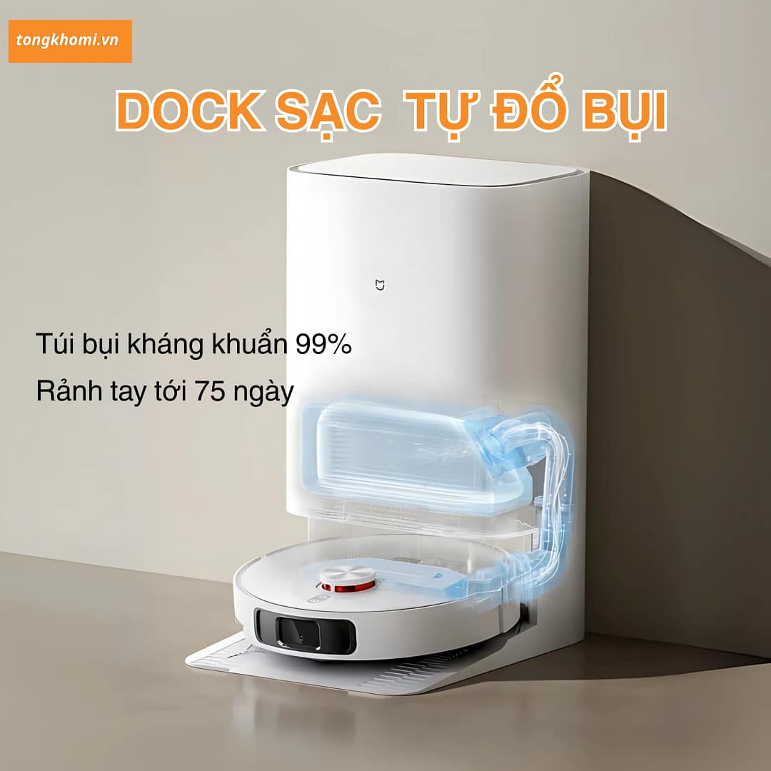 Robot hút bụi lau nhà Mijia M30S Xiaomi - Ảnh 4