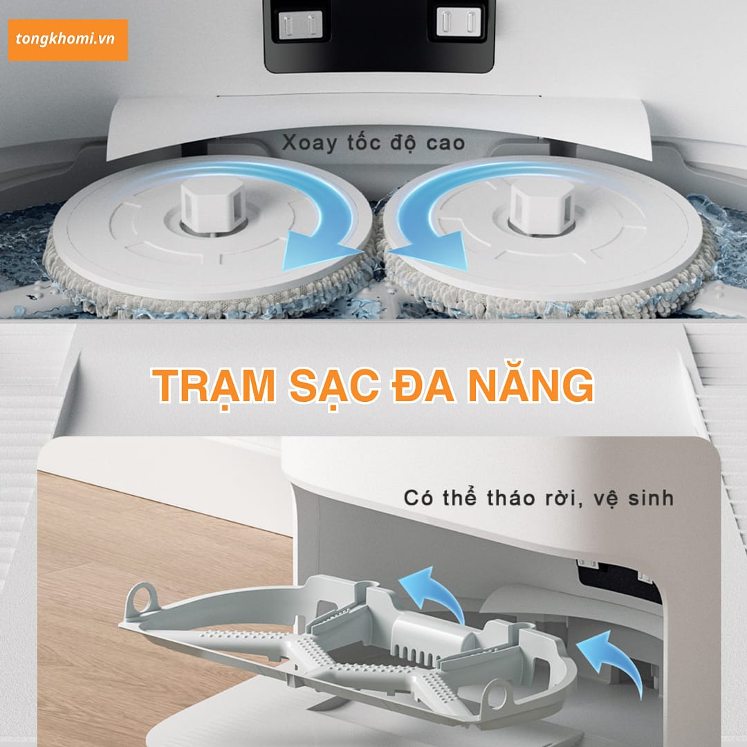 Robot hút bụi lau nhà Mijia M40 Xiaomi - Ảnh 7