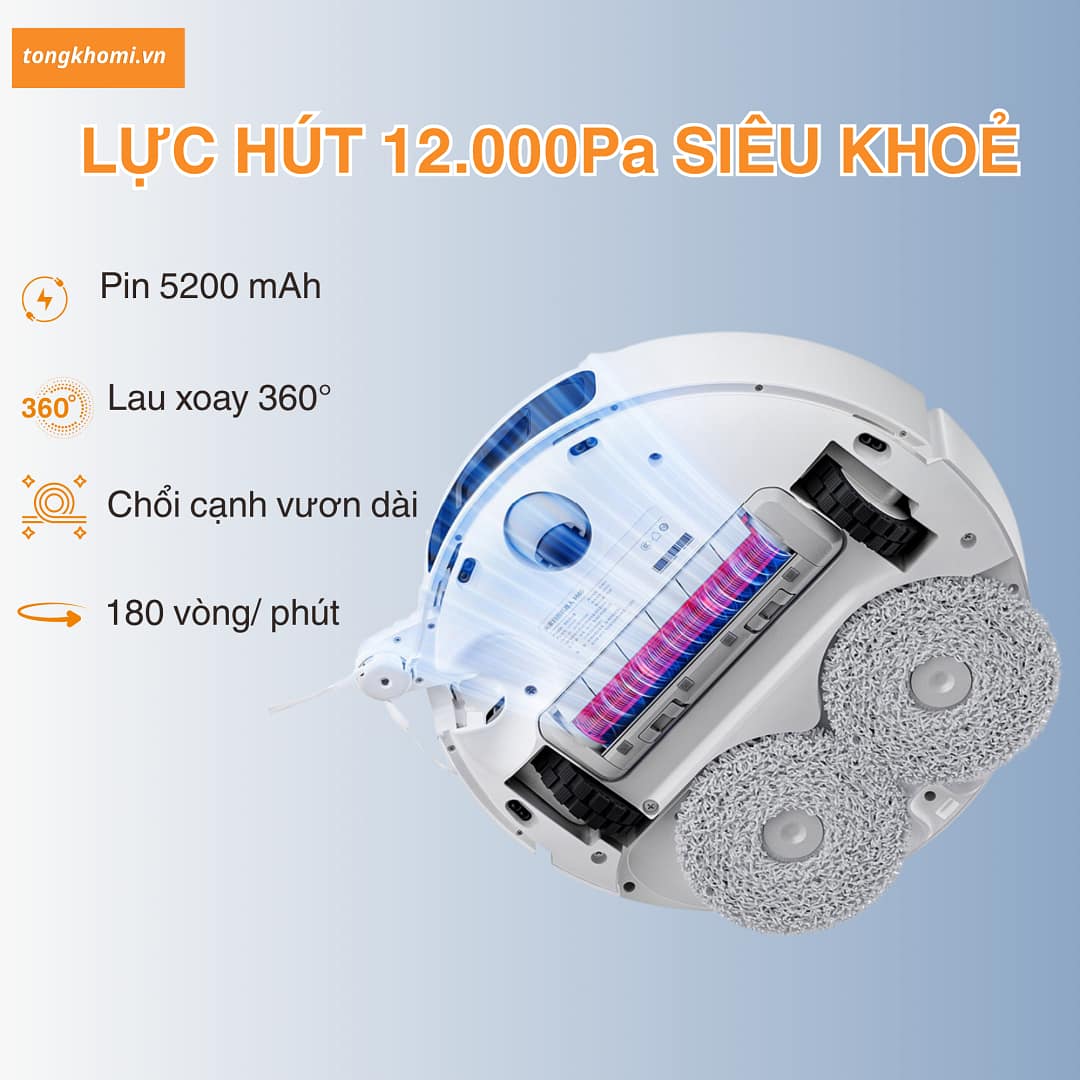 Robot hút bụi lau nhà Mijia M40 Xiaomi - Ảnh 2