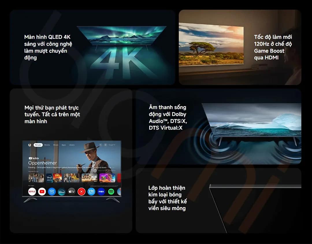 ưu điểm nổi bật Tivi xiaomi a pro 75 inch quốc tế