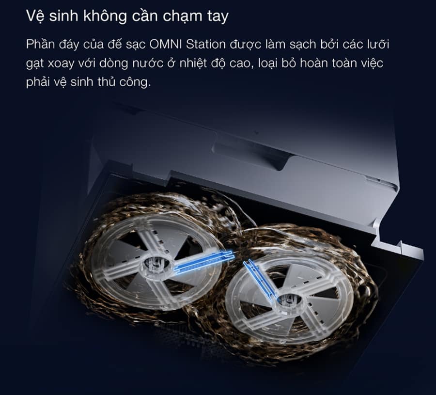 Ecovacs T50 Pro tự động vệ sinh trạm sạc